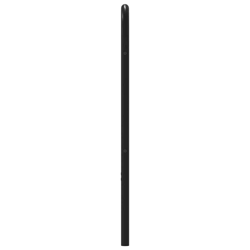 Tăblie de pat de schimb, stejar maro, 90 cm, lemn prelucrat și oțel