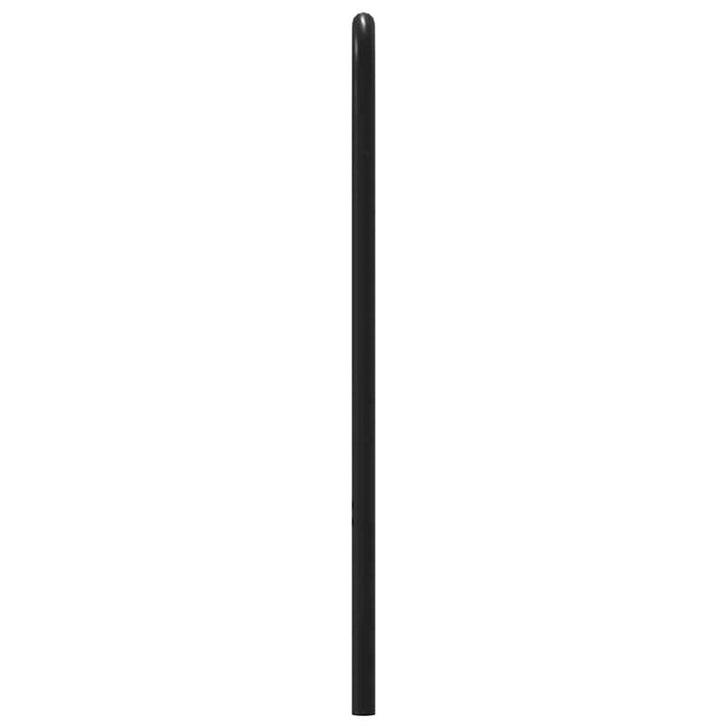 Tăblie de pat de schimb, stejar maro, 120 cm, lemn prelucrat și oțel