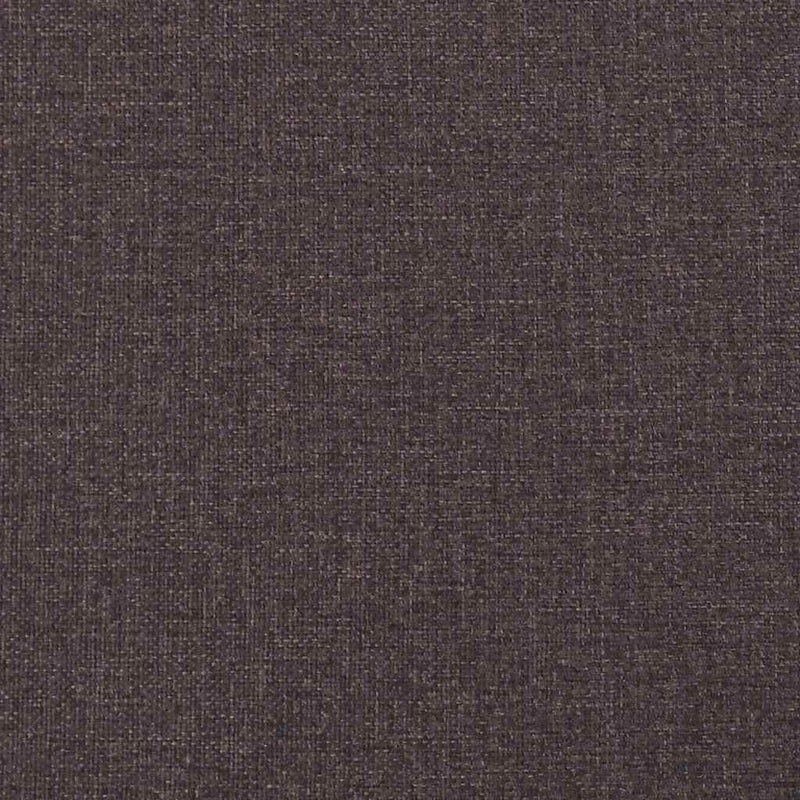 Scaune de bucătărie, 4 buc., maro închis, material textil