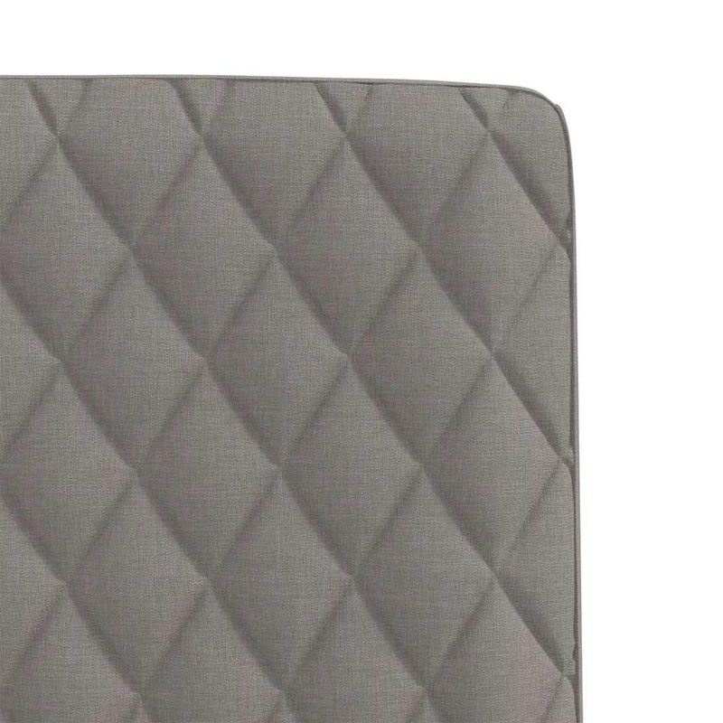 Scaune de sufragerie, 4 buc., gri taupe, material textil