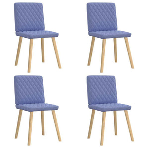 Scaune de sufragerie 4 buc țesătură Jeans Blue