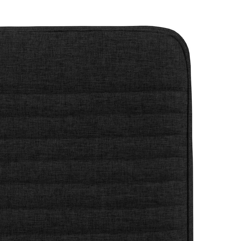 Scaune de bucătărie, 4 buc., negru, material textil
