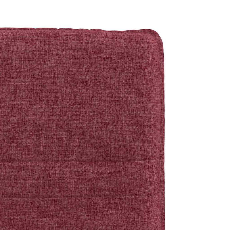 Scaune de bucătărie, 4 buc., roșu vin, material textil