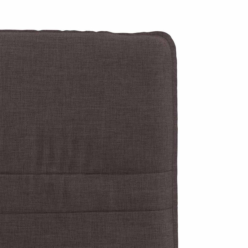 Scaune de bucătărie, 4 buc., maro închis, material textil