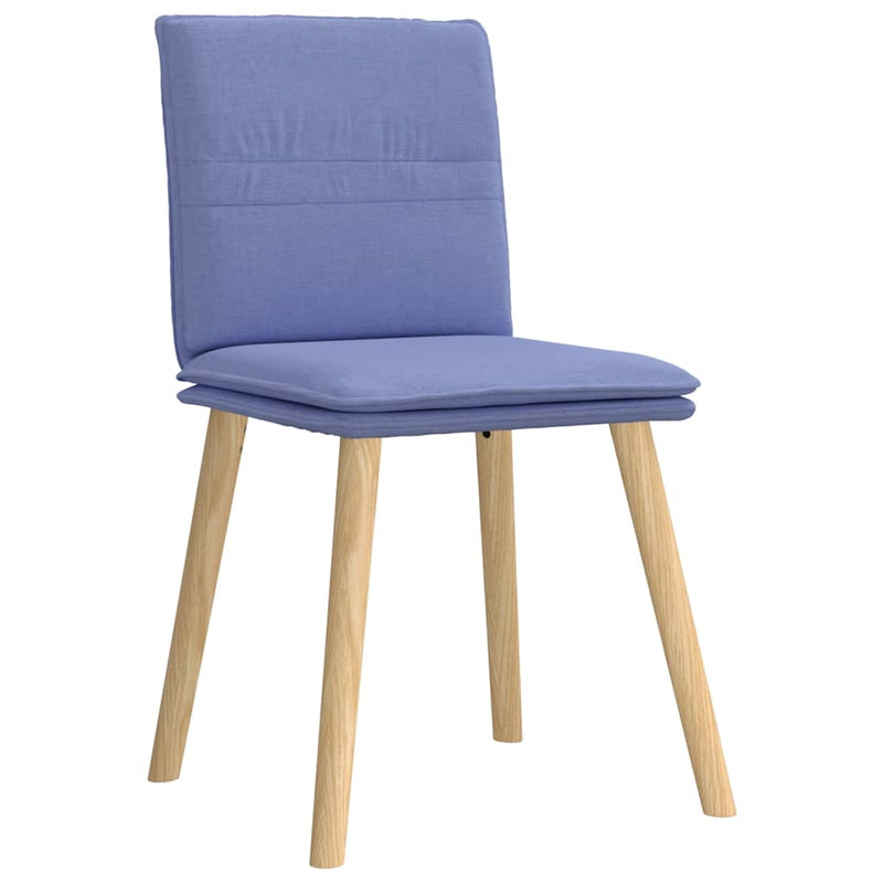 Scaune de sufragerie 4 buc țesătură Jeans Blue
