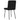 Scaune de sufragerie, 6 buc, negru, catifea