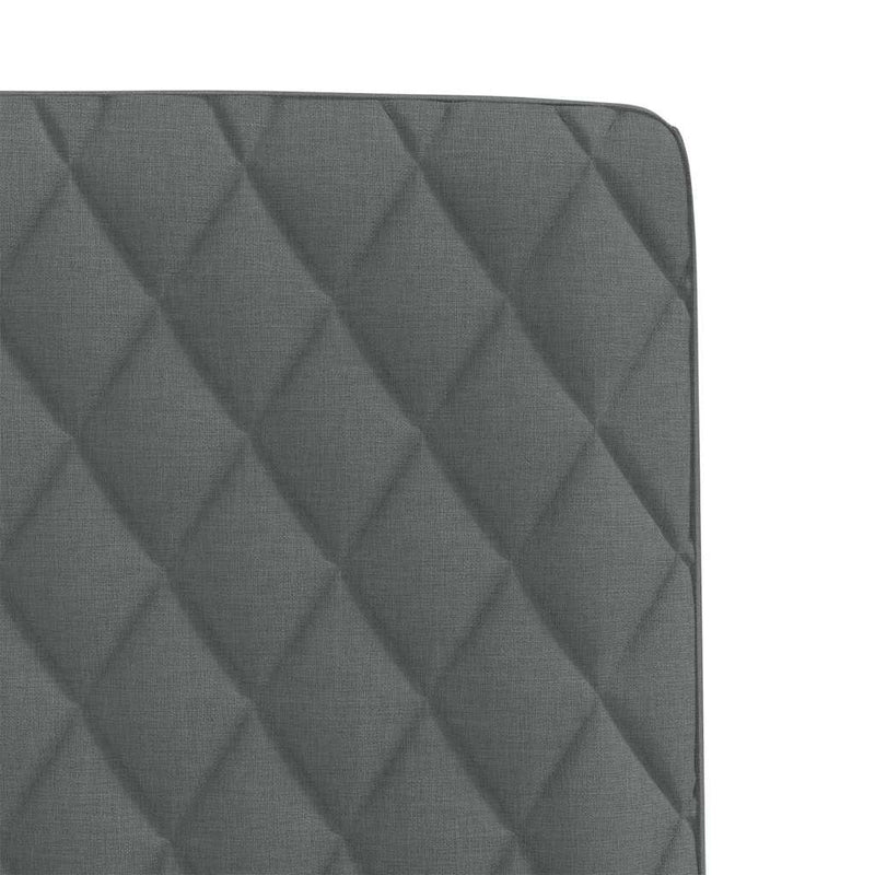 Scaune de sufragerie, 6 buc., gri închis, material textil