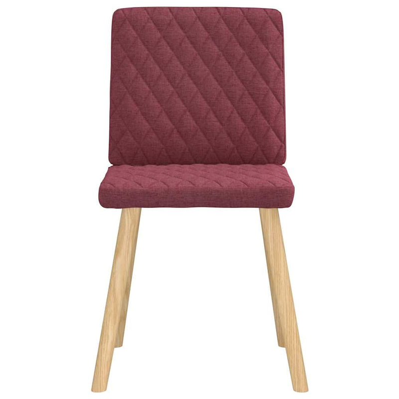 Scaune de bucătărie pivotante, 6 buc., roșu vin, textil