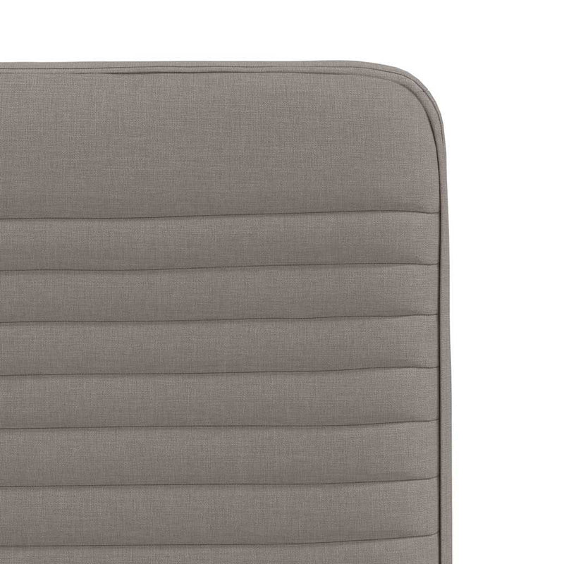 Scaune de sufragerie, 6 buc., gri taupe, material textil