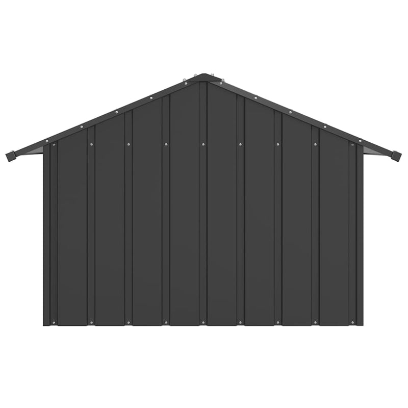 Casă pentru câini cu acoperiș 83x130x85 cm oțel galvanizat