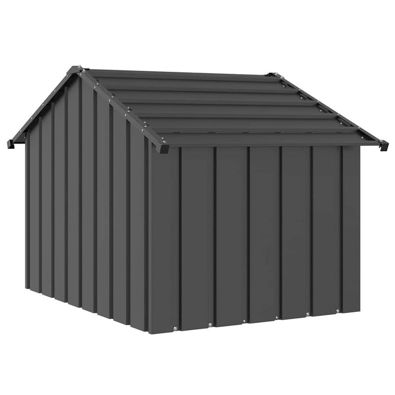 Casă pentru câini cu acoperiș 83x130x85 cm oțel galvanizat