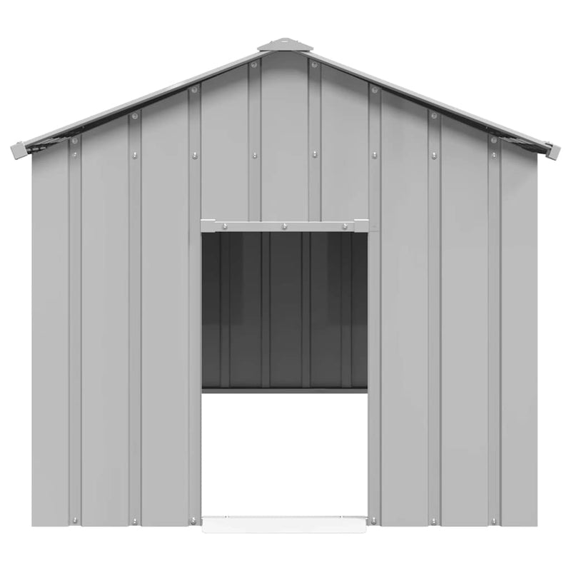 Casă pentru câini cu acoperiș 113x153x101 cm oțel galvanizat
