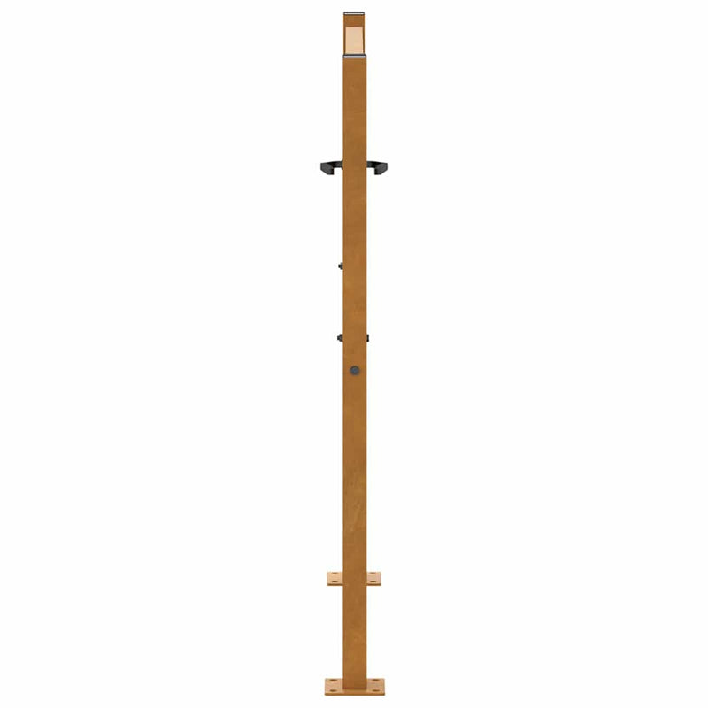 Poartă de grădină 100x100 cm, model frunze de oțel rezistente la intemperii