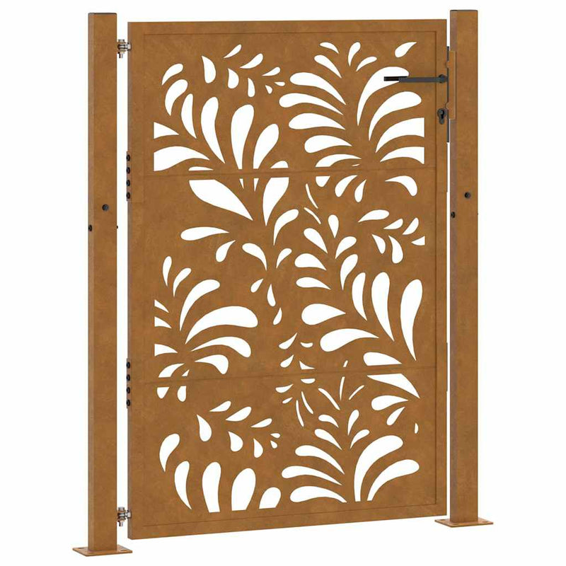 Poartă de grădină 100x150 cm, oțel rezistent la intemperii, model ondulat
