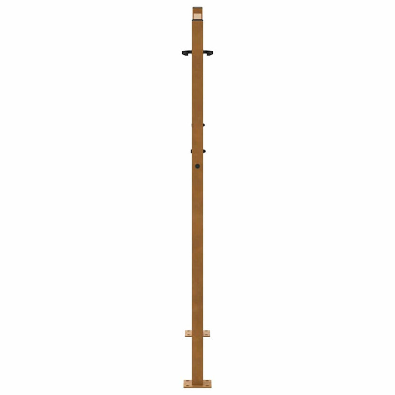 Poartă de grădină 100x125 cm, oțel rezistent la intemperii, model cruce