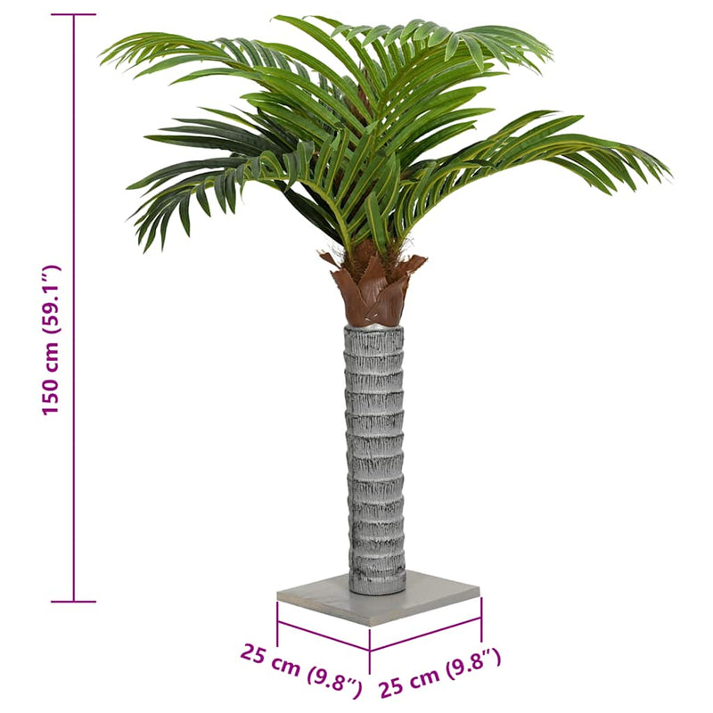 Palmier artificial 12 frunze 150 cm verde