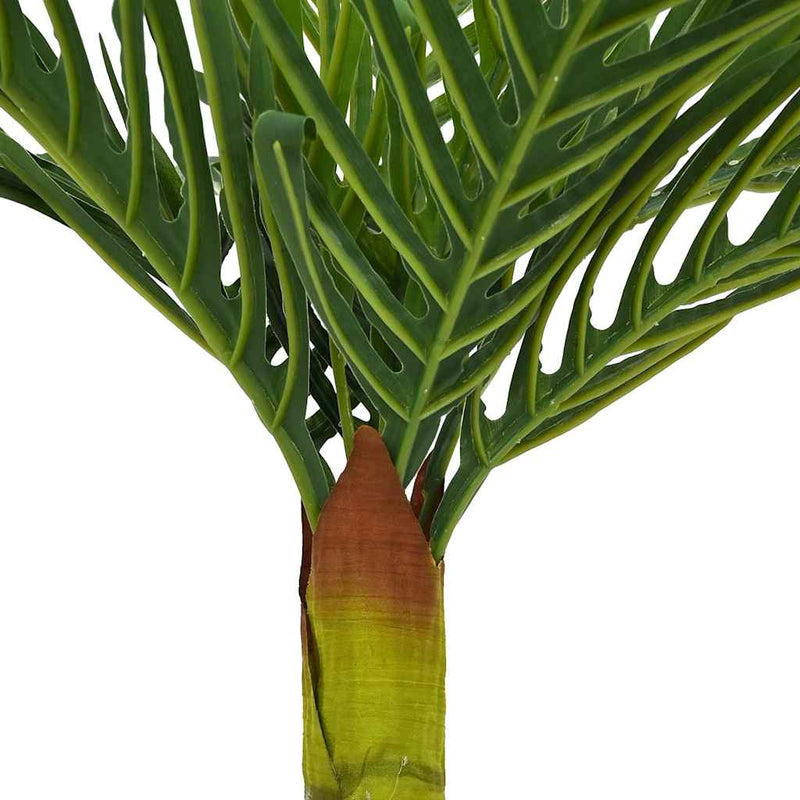 Plantă artificială de palmier 9 frunze 70 cm verde