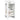 Mese laterale 2 buc cu raft alb 25,5x27x60 cm