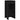 Mese laterale 2 buc cu raft negru 25,5x27x60 cm