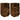 Noptiere 2 buc cu 2 sertare stejar afumat 36x36x68 cm