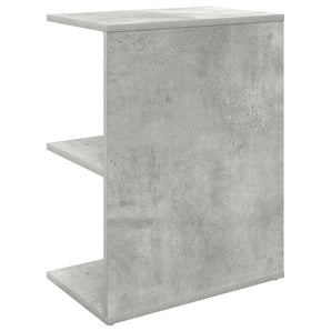 Noptiera gri beton 46,5x29x61 cm Lemn prelucrat