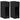 Noptiere cu sertar 2 buc stejar negru 20x36x60 cm