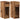 Noptiere cu sertar 2 buc lemn vechi 20x36x60 cm