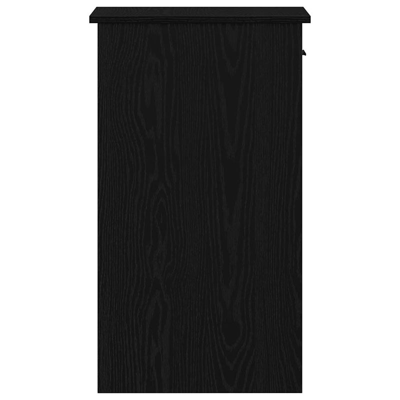 Suport turn pentru computer cu sertar negru 35x45x77 cm