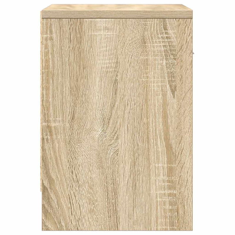 Noptiere 2 buc cu sertar, stejar Sonoma, 39x28x41 cm