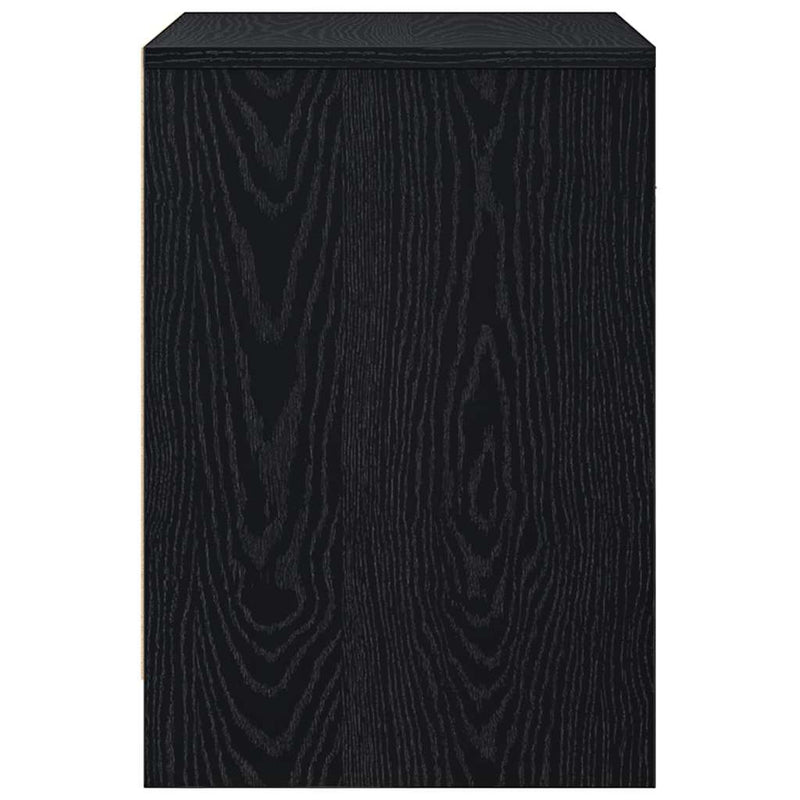 Noptiere 2 buc cu sertar negru 40x34x50 cm