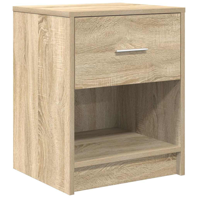 Noptiere 2 buc. cu sertar, stejar Sonoma, 40x34x50 cm