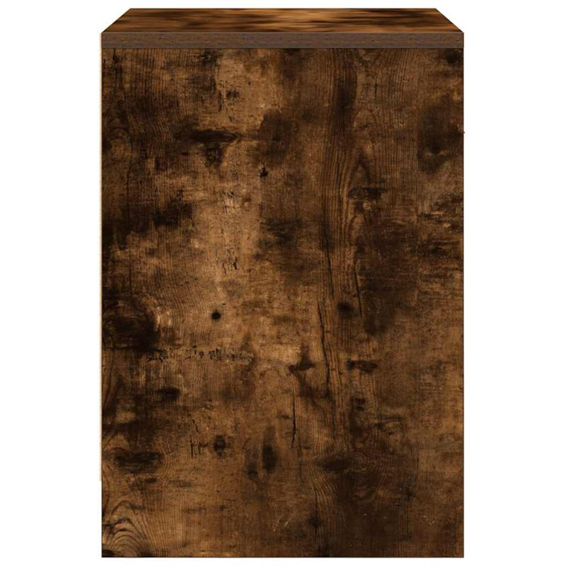 Noptiere 2 buc cu sertar stejar afumat 40x34x50 cm