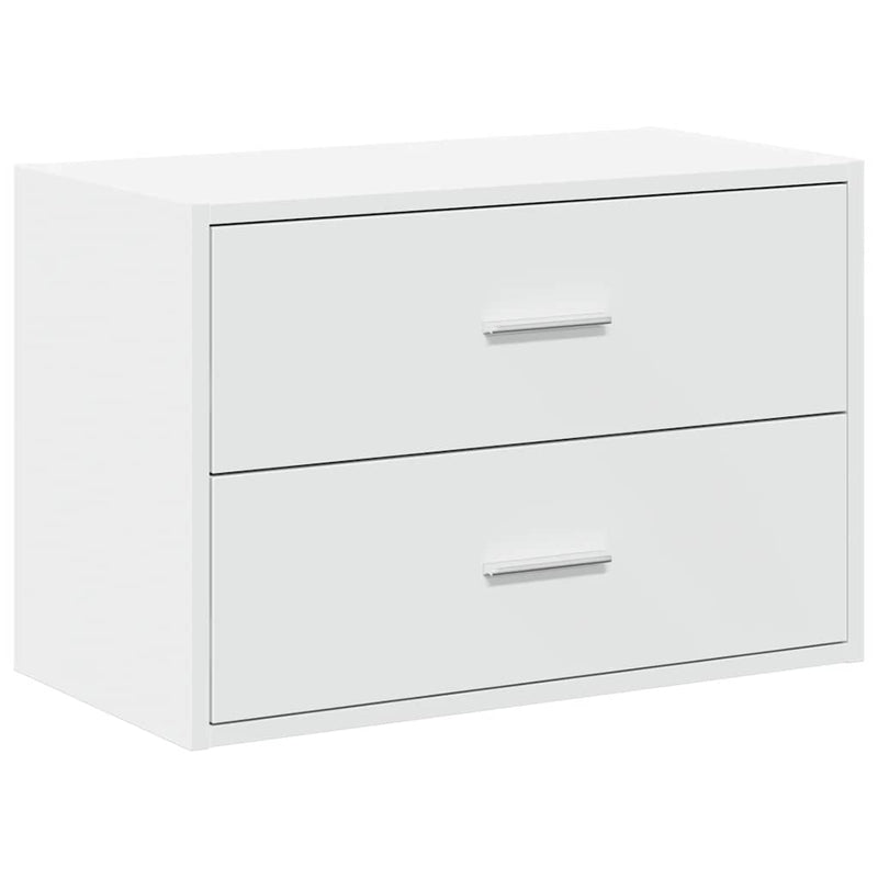 Dulap cu 2 sertare alb 60x31x40 cm lemn prelucrat