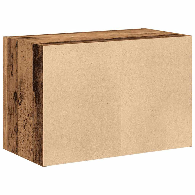 Dulap cu 2 sertare Lemn vechi 60x31x40 cm Lemn prelucrat