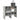 Rafturi de pantofi 2 buc stivuibile beton gri 89,5x30x40 cm