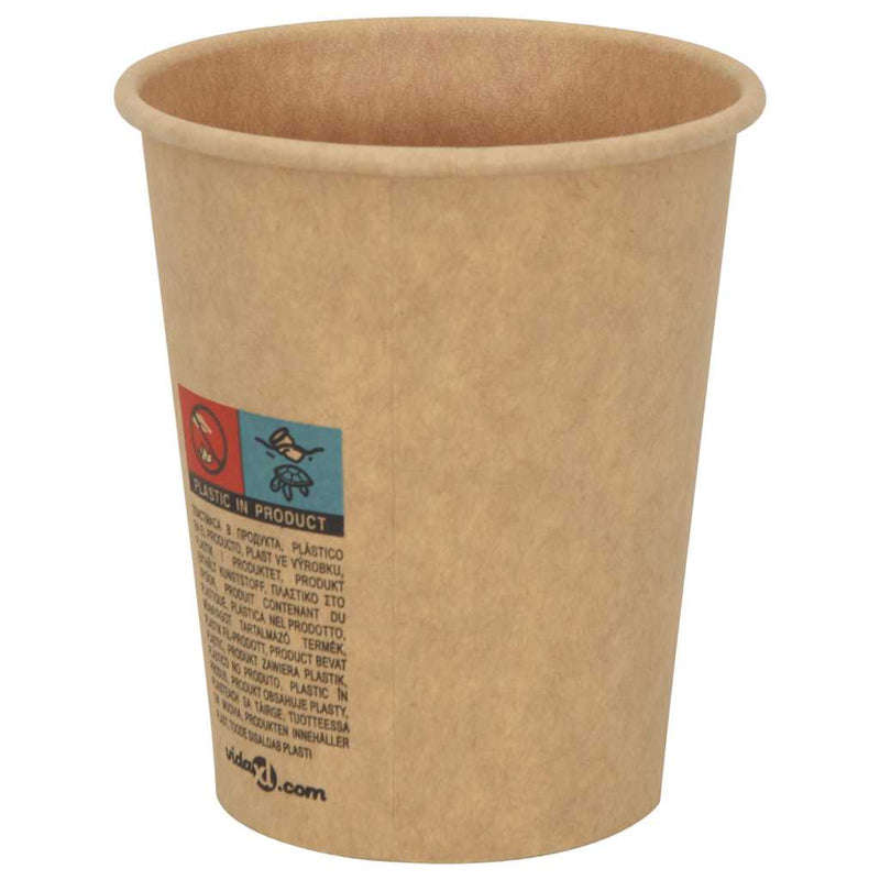 Cești de cafea din hârtie 1000 buc 8oz 200ml maro