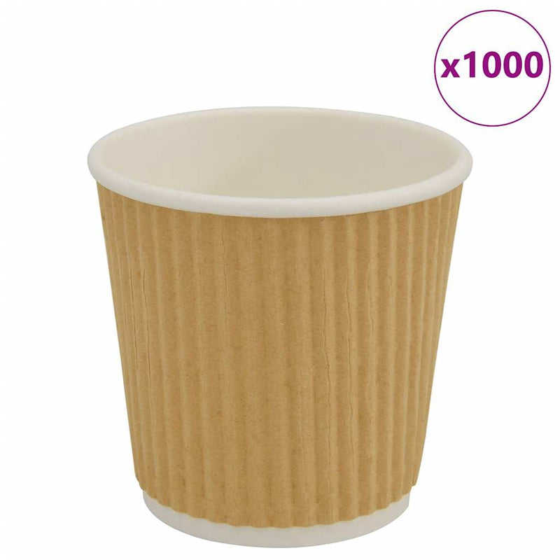 Cești de cafea din hârtie 1000 buc 4oz 100ml maro