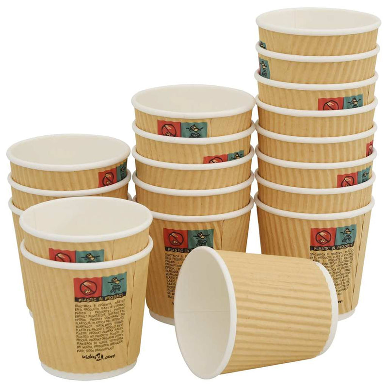 Cești de cafea din hârtie 1000 buc 4oz 100ml maro