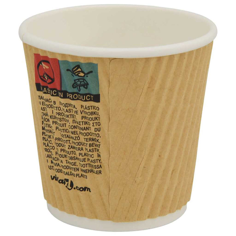 Cești de cafea din hârtie 1000 buc 4oz 100ml maro
