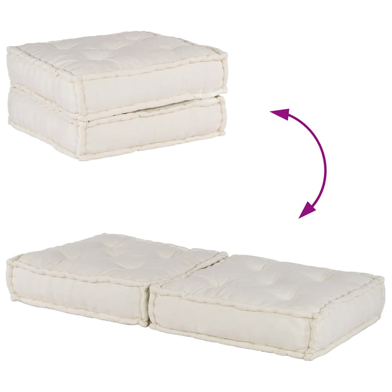 Unitatea de sofa modulară crem 70x70x36 țesătură