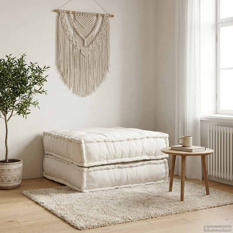 Unitatea de sofa modulară crem 70x70x36 țesătură