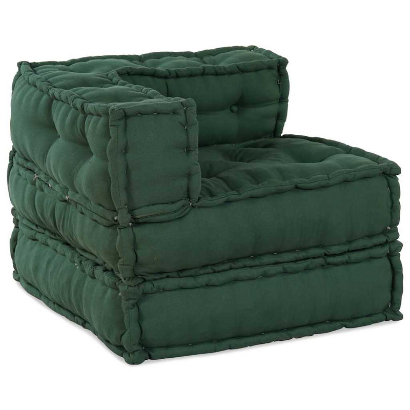 Unitatea de sofa modulară verde 70x70x54 țesătură