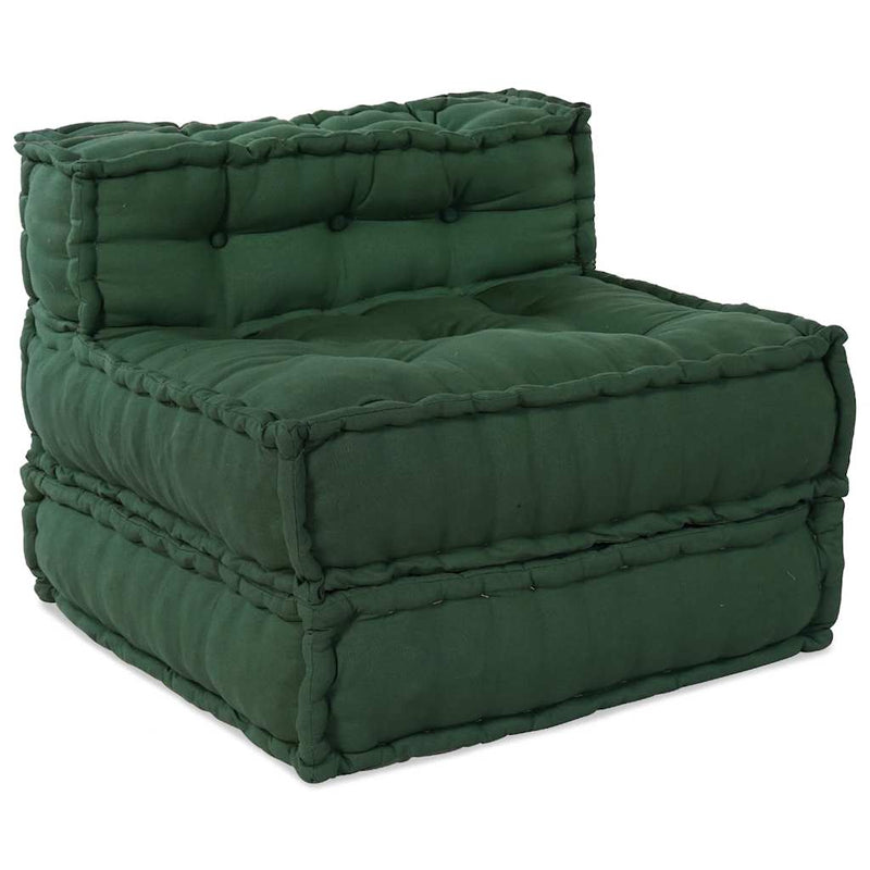 Unitatea de sofa modulară verde 70x70x54 țesătură