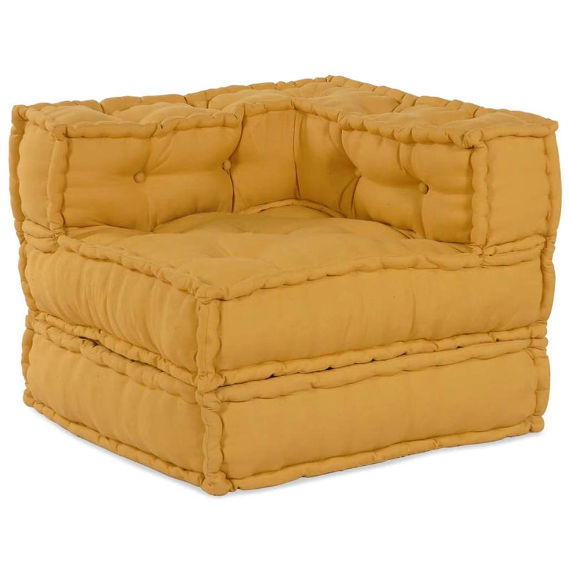 Unitatea de sofa modulară galben 70x70x54 țesătură