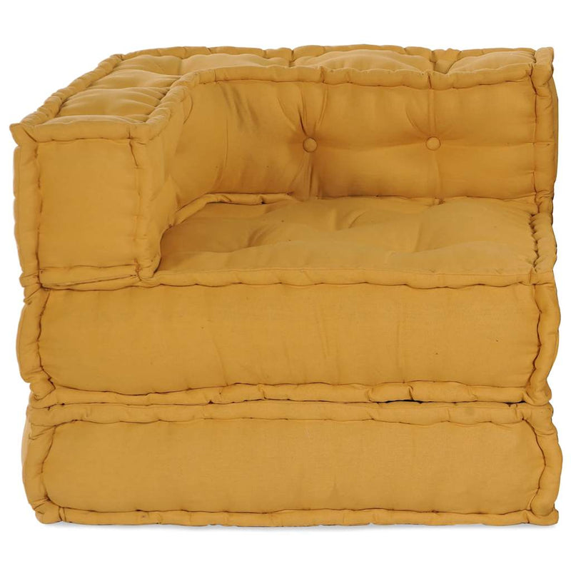 Unitatea de sofa modulară galben 70x70x54 țesătură