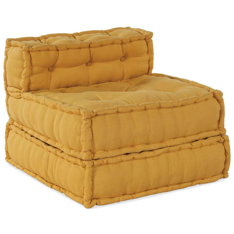 Unitatea de sofa modulară galben 70x70x54 țesătură