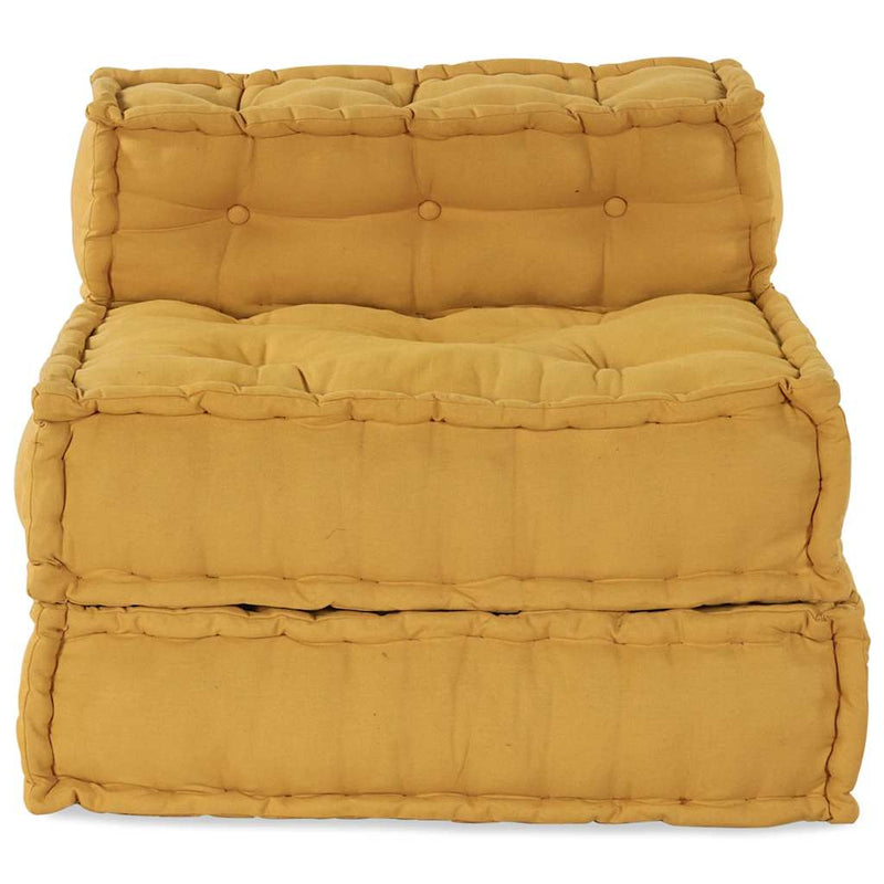 Unitatea de sofa modulară galben 70x70x54 țesătură