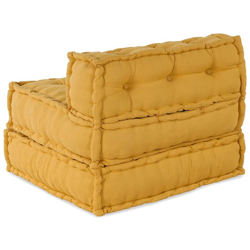 Unitatea de sofa modulară galben 70x70x54 țesătură