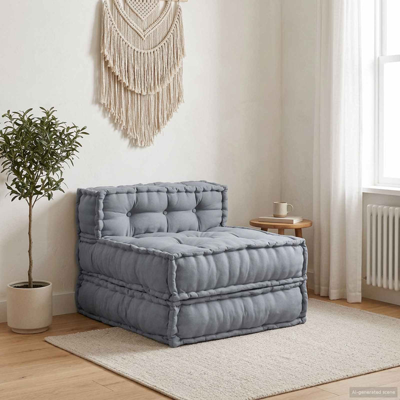Unitate de canapea modulară Țesătură Gri 70 x 70 x 56 cm