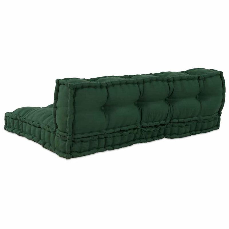 Perna pentru canapea pe palet 2 buc. Țesătură Verde